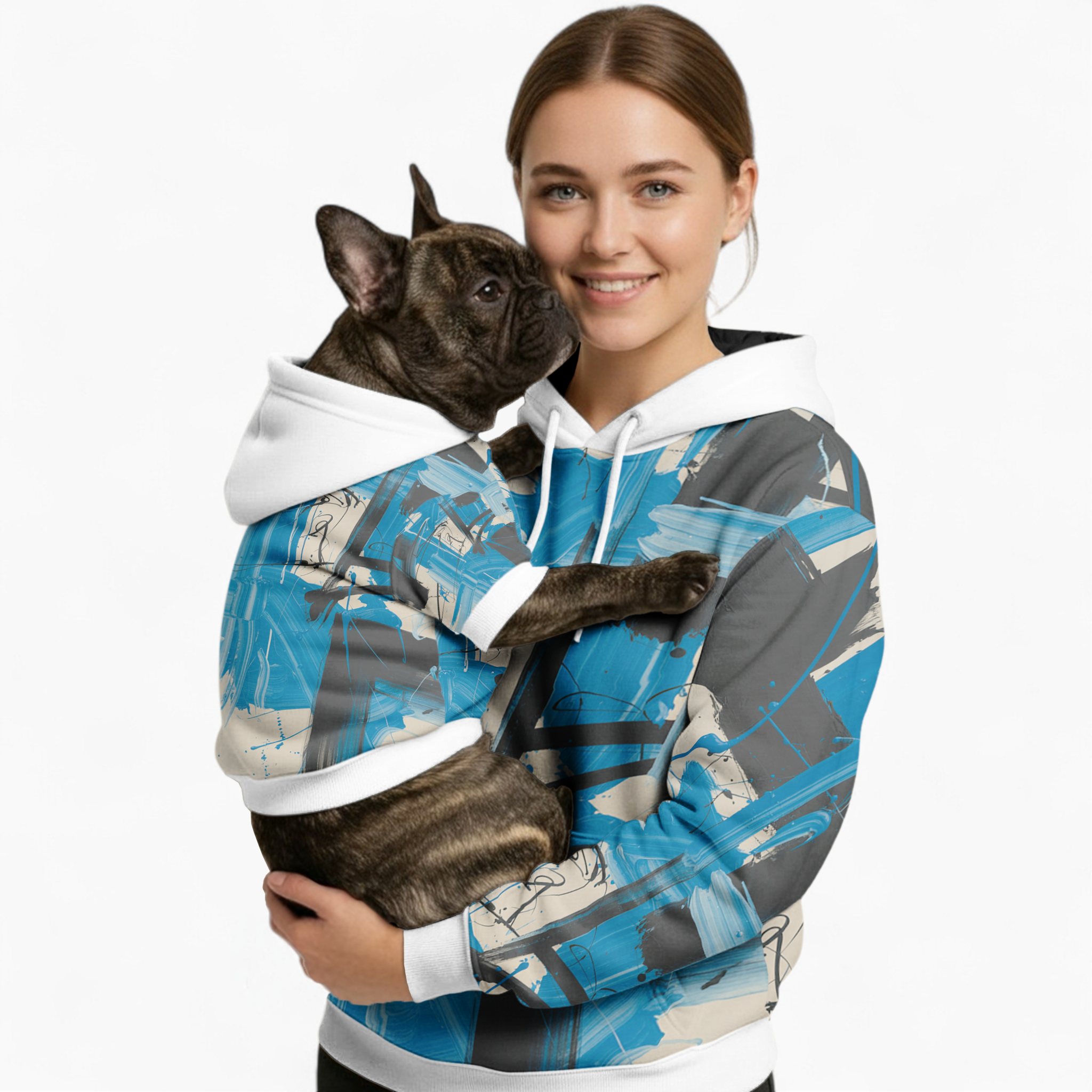 Avi French Bulldog Cotton Sweatshirt for Bulldog Owners-fadou