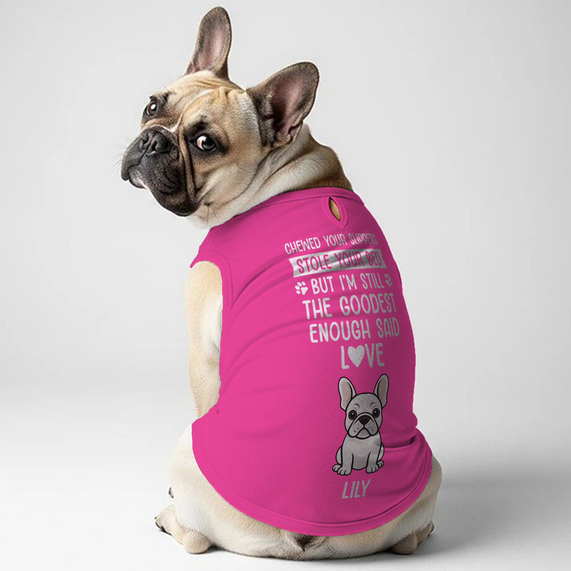 French Bulldog Personalized Pet Top for French Bulldogs-fadou