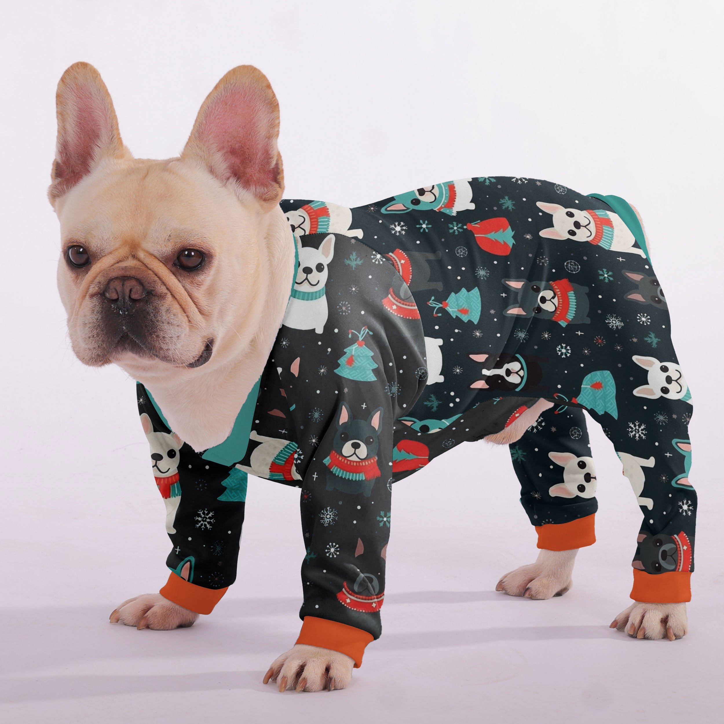 French Bulldog Stylish Pet Sleepwear for Travel Comfort-fadou