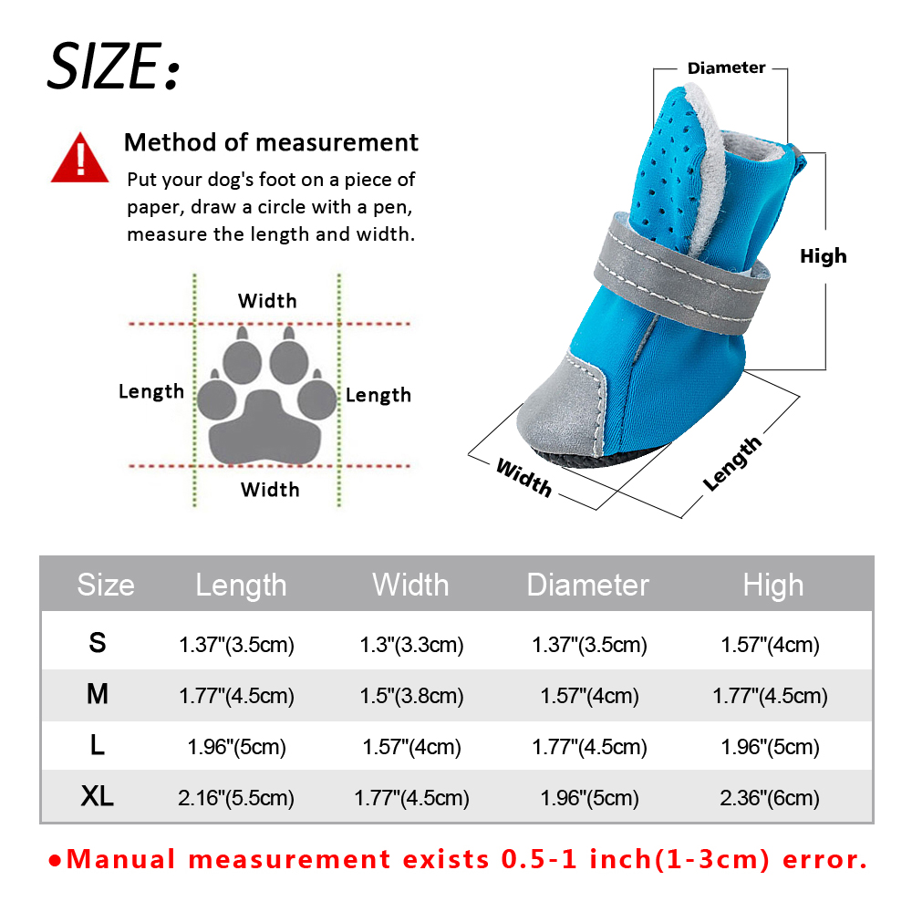 French Bulldog Reflective Leather Boots for Pet Parents-fadou