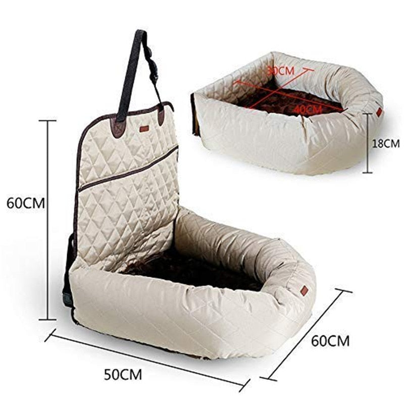French Bulldog Safe Cozy Sofa Bed for Outdoor Adventures-fadou