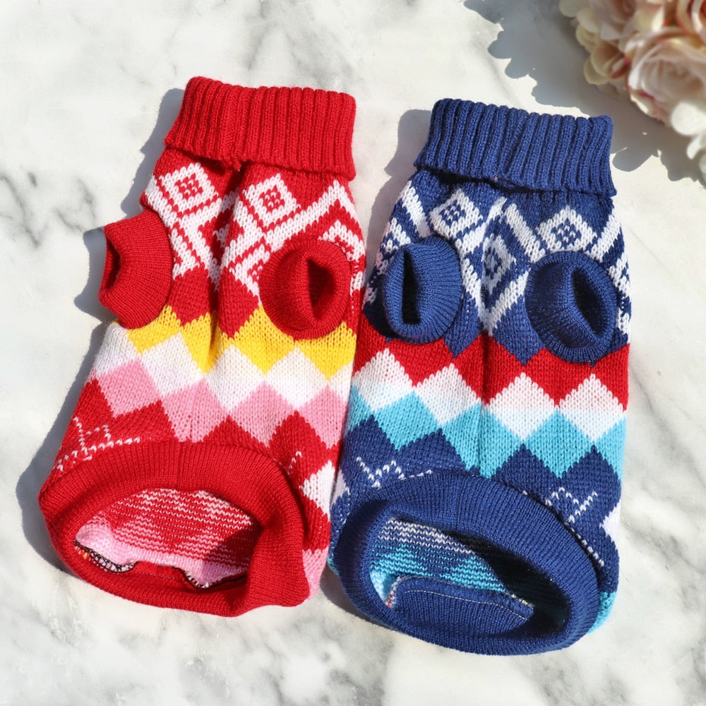French Bulldog Winter Warm Knitwear for Training Sessions-fadou