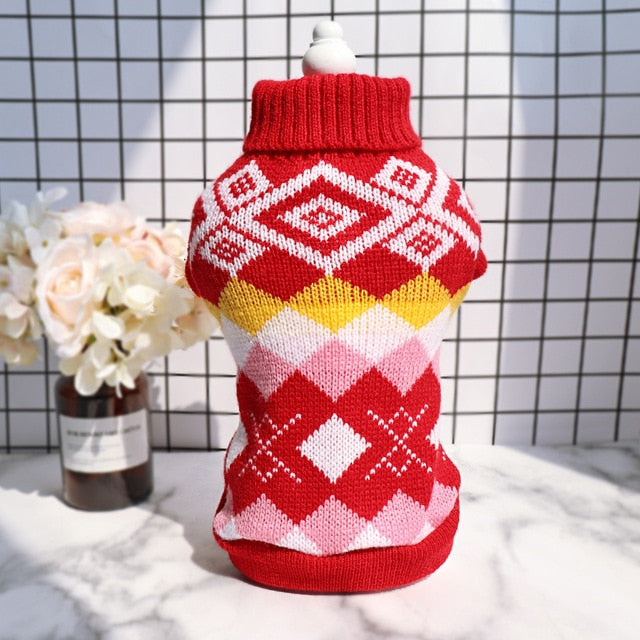 French Bulldog Winter Warm Knitwear for Training Sessions-fadou