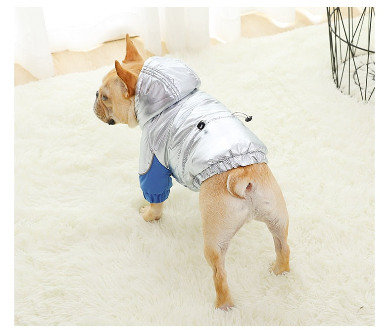Warm French Bulldog Winter Jacket for Brachycephalic Dogs-fadou