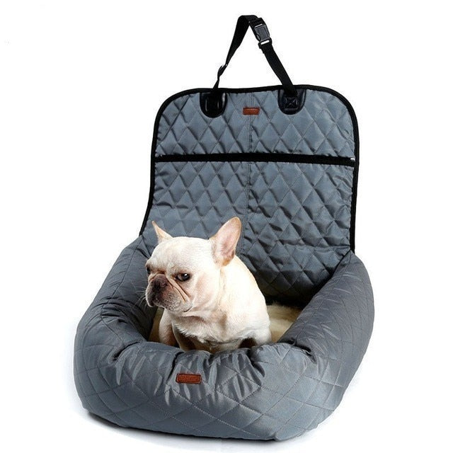 French Bulldog Safe Cozy Sofa Bed for Outdoor Adventures-fadou