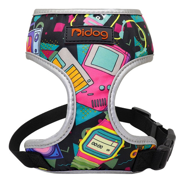 Colorful French Bulldog Chest Harness for French Bulldogs-fadou