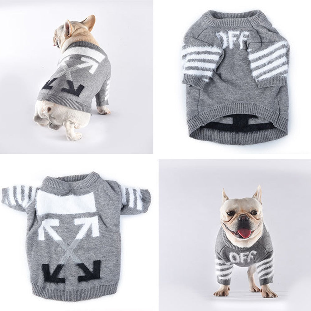 French Bulldog Winter Dog Jumper for Brachycephalic Dogs-fadou