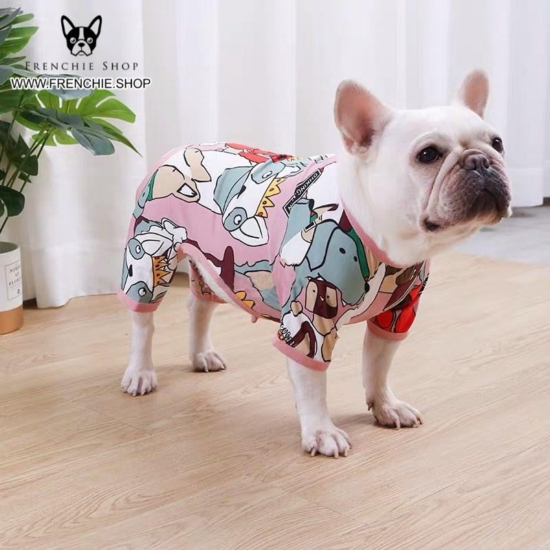 French Bulldog Summer Summer Dress for Outdoor Adventures-fadou