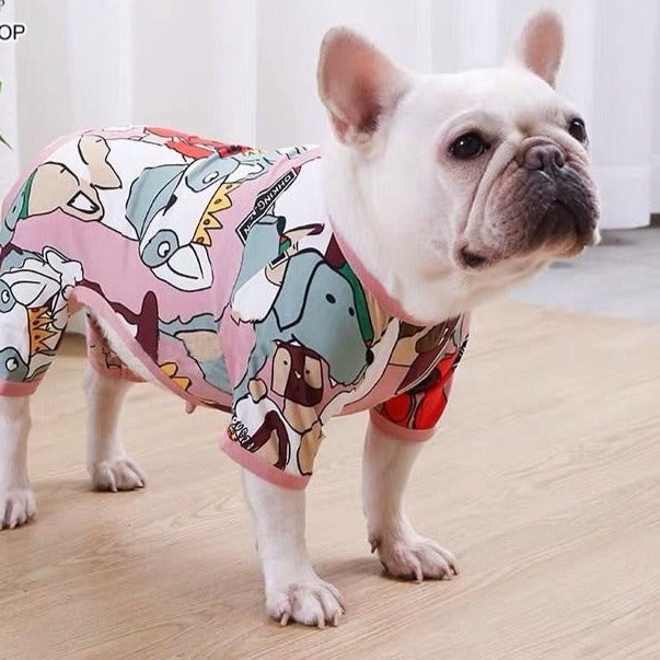 French Bulldog Summer Summer Dress for Outdoor Adventures-fadou