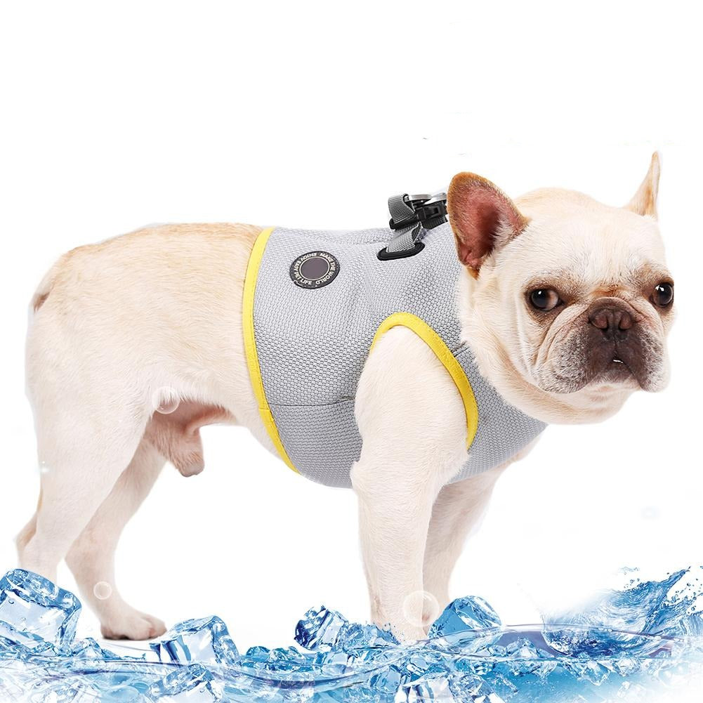 French Bulldog Cooling Walking Harness for Brachycephalic Dogs-fadou