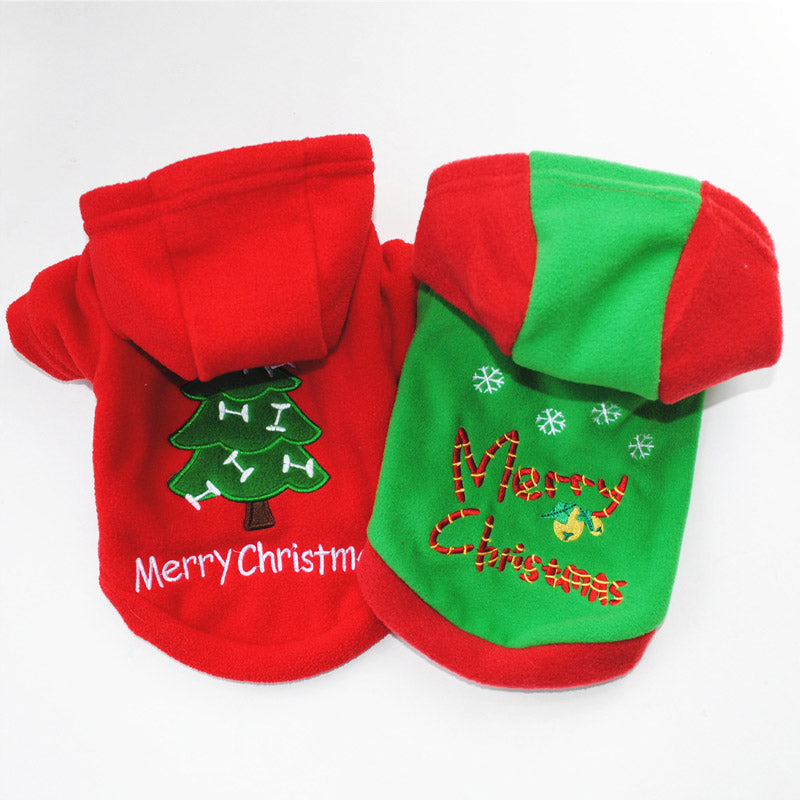 Fleece Christmas Fleece Hoodie for Frenchie Enthusiasts-fadou