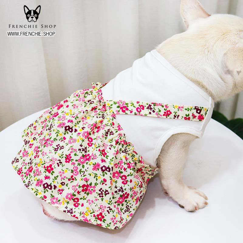 French Bulldog Summer Pet Dress for Brachycephalic Dogs-fadou