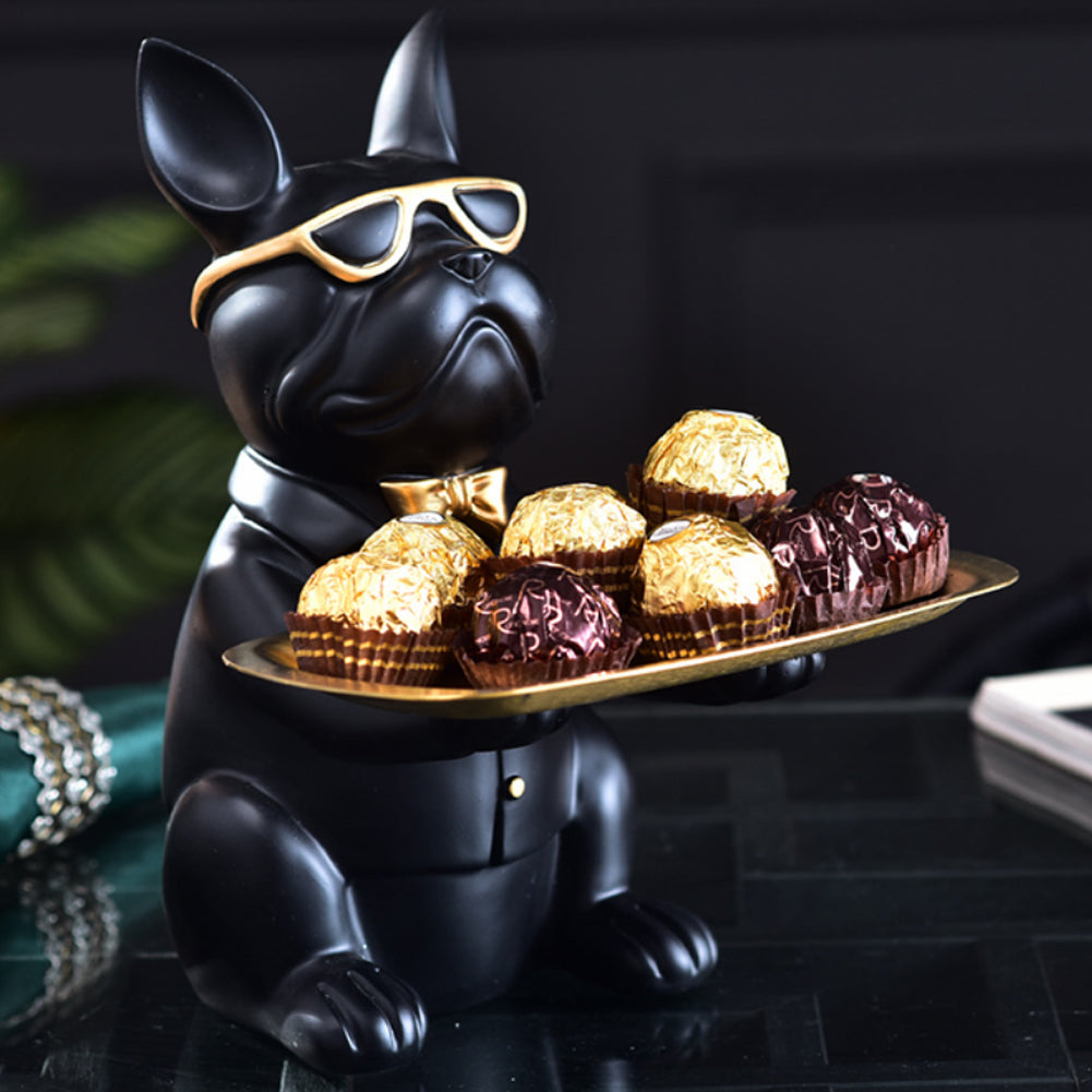 Decorella™ - French Bulldog Statue Storage Tray for Cozy Nights-fadou