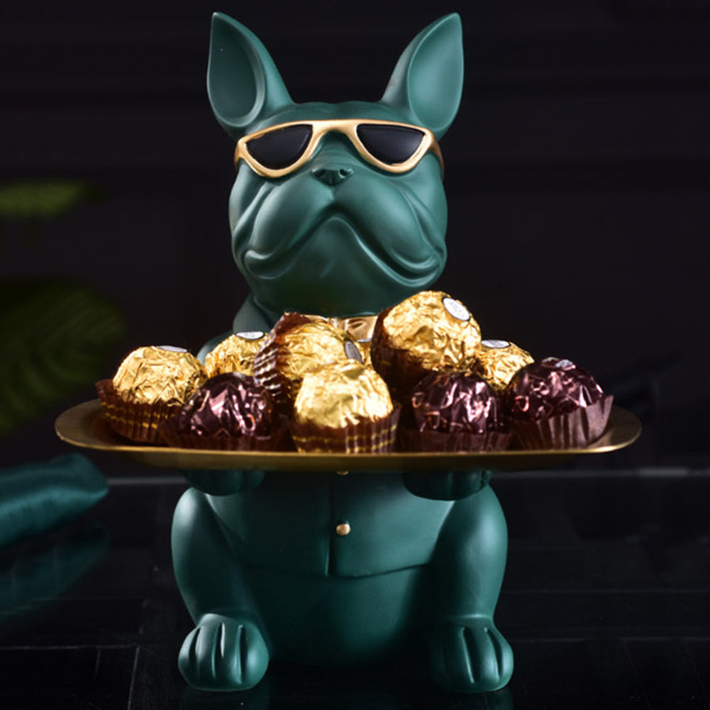 Decorella™ - French Bulldog Statue Storage Tray for Cozy Nights-fadou