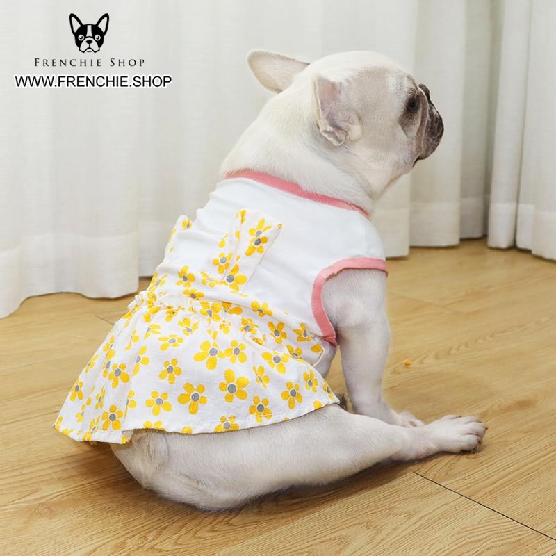 French Bulldog Stylish Cute Dress for Brachycephalic Dogs-fadou
