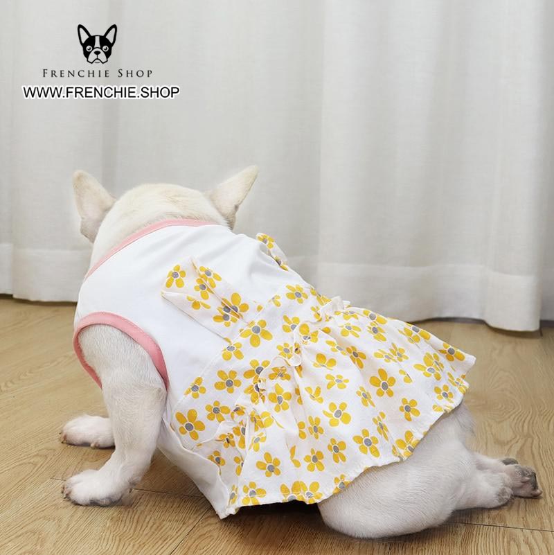 French Bulldog Stylish Cute Dress for Brachycephalic Dogs-fadou