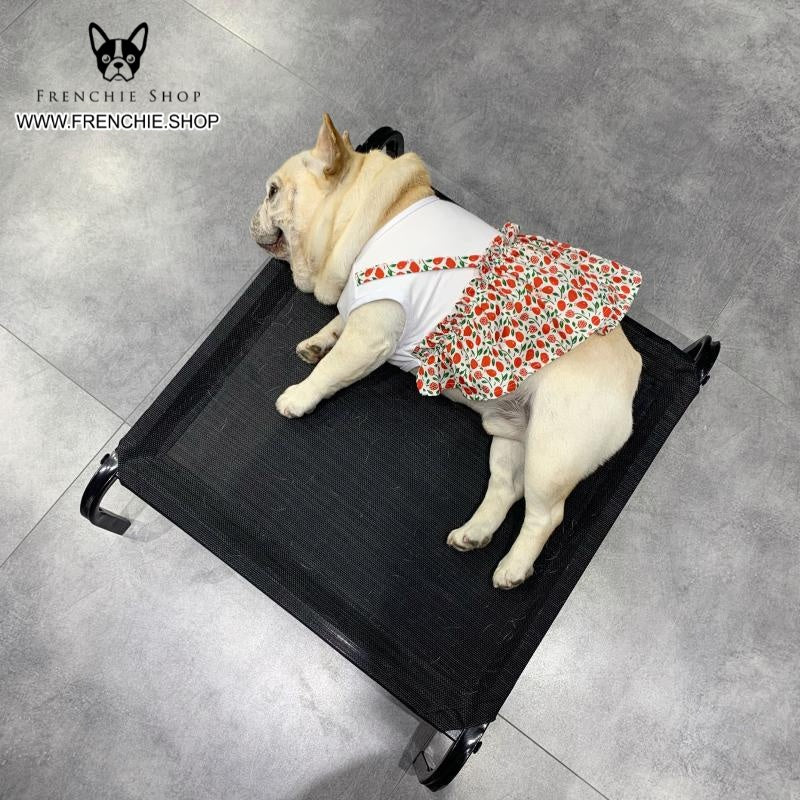 Frenchie Summer Dress Floral Design for Frenchie Enthusiasts-fadou