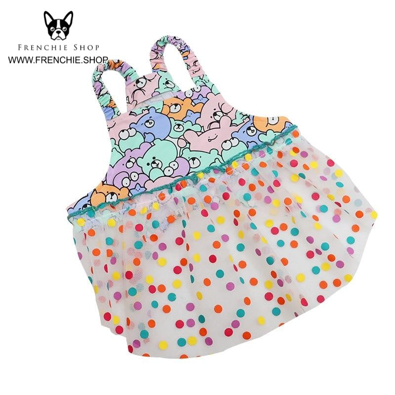 Lovely Skirt Frenchie Summer Dress for Dog Lovers and Owners-fadou