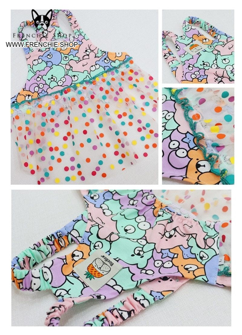 Lovely Skirt Frenchie Summer Dress for Dog Lovers and Owners-fadou