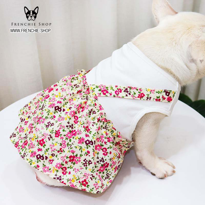 French Bulldog Summer Pet Dress for Brachycephalic Dogs-fadou