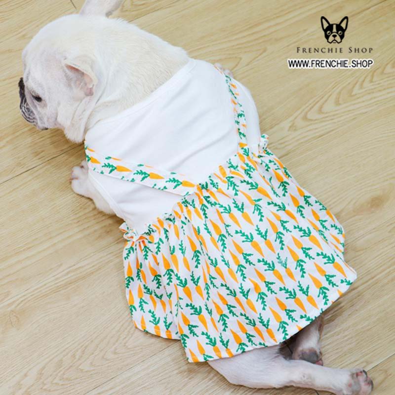 French Bulldog Summer Pet Dress for Brachycephalic Dogs-fadou