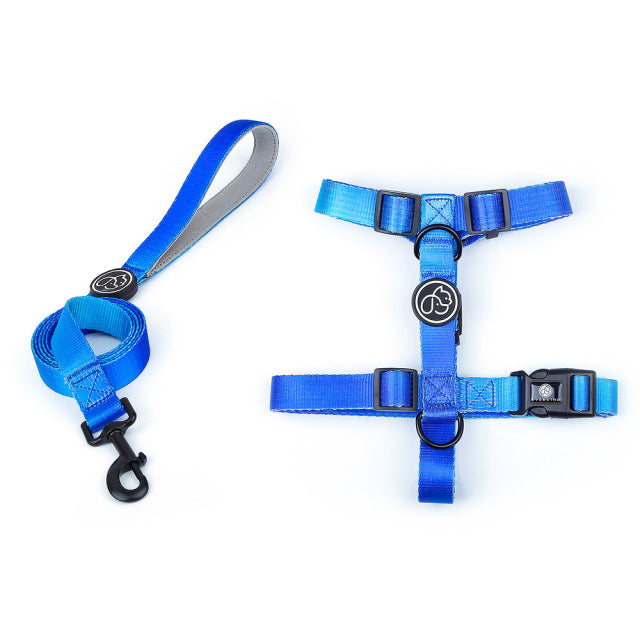 French Bulldog Gradient Chest Harness for Short-Nosed Dogs-fadou