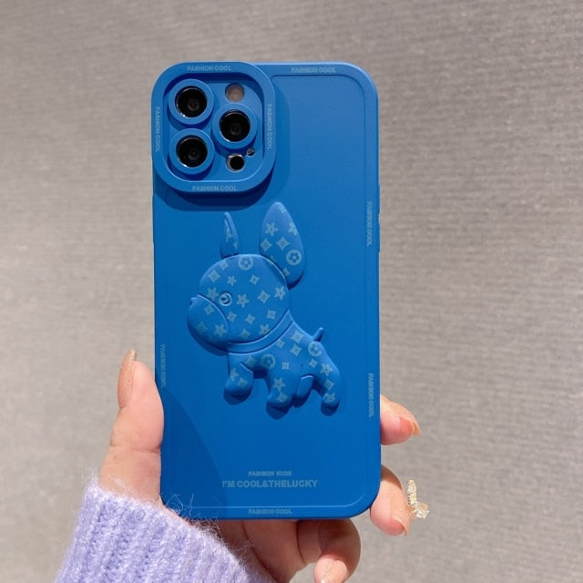 LuxCase™ : 3d French Bulldog Case for Iphone for Travel Comfort-fadou