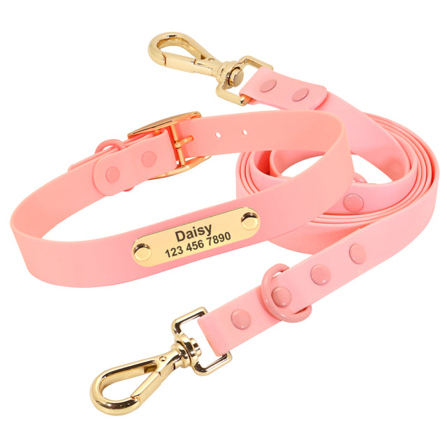 Frenchie Custom Adjustable Collar for Outdoor Adventures-fadou