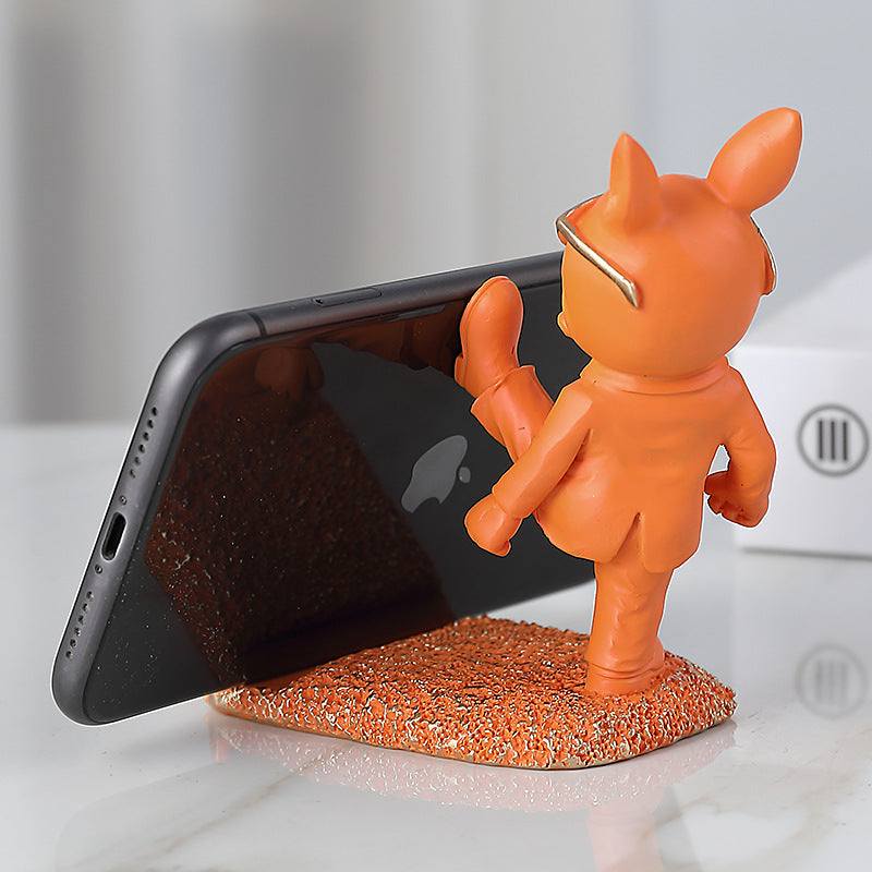 French Bulldog Figurines Mobile Phone Holder for Small Breeds-fadou
