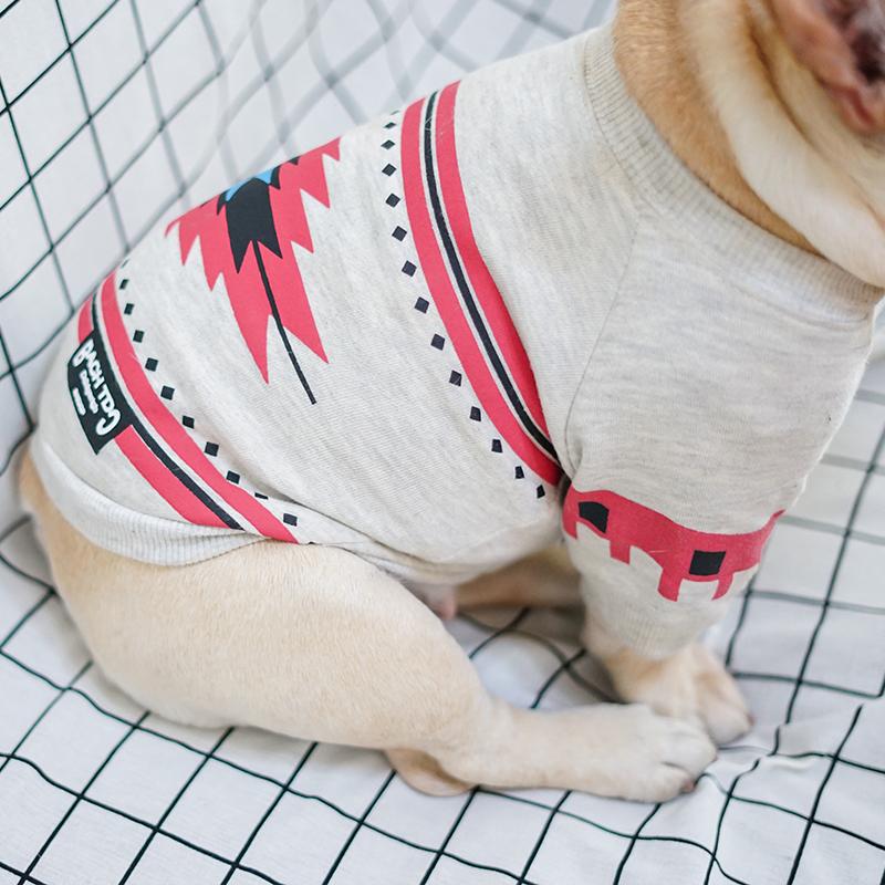 French Bulldog Cotton Dog Outfit for Outdoor Adventures-fadou