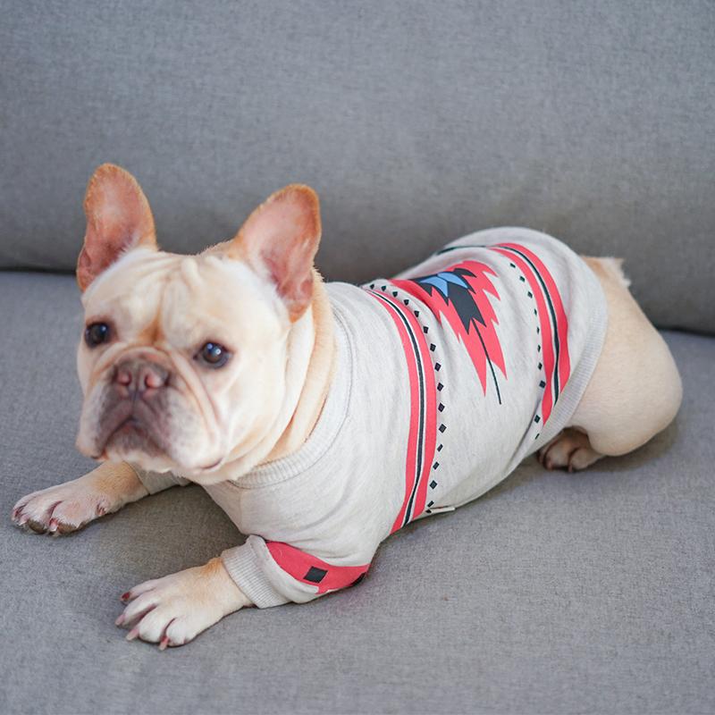 French Bulldog Cotton Dog Outfit for Outdoor Adventures-fadou