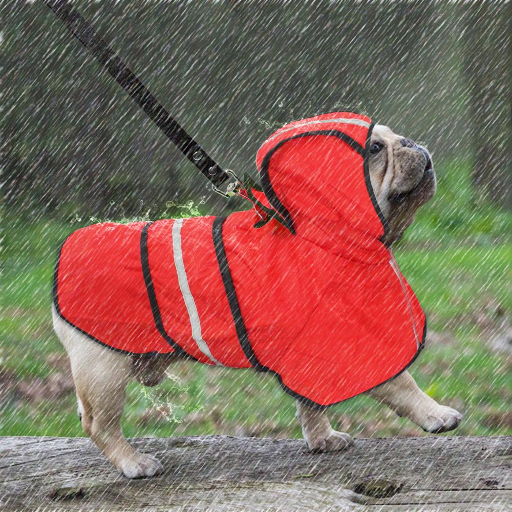 Reflective Reflective Rain Gear for Brachycephalic Dogs-fadou