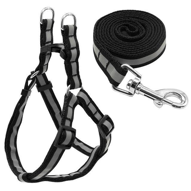 French Bulldog Reflective Walking Harness for Travel Comfort-fadou