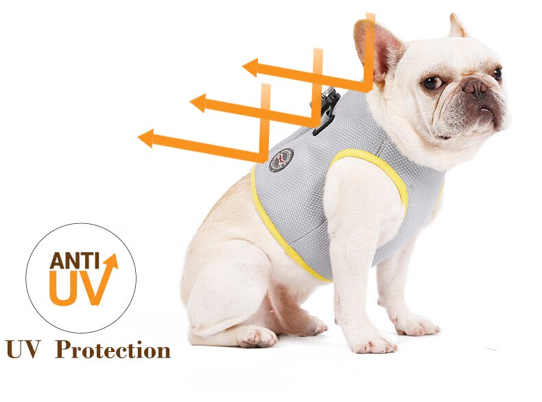 French Bulldog Cooling Walking Harness for French Bulldogs-fadou