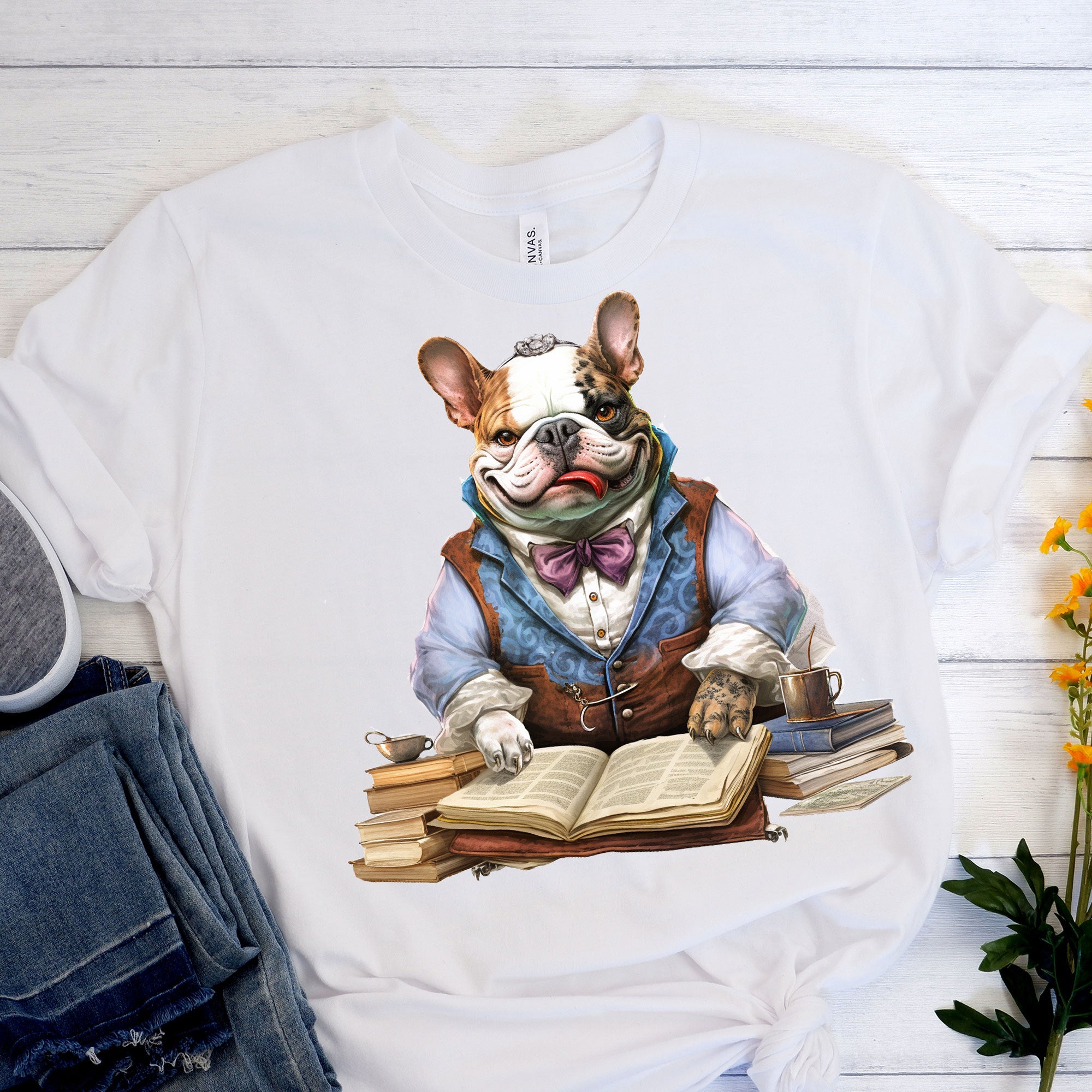 Professo French Bulldog Unisex Shirt for Frenchie Enthusiasts-fadou