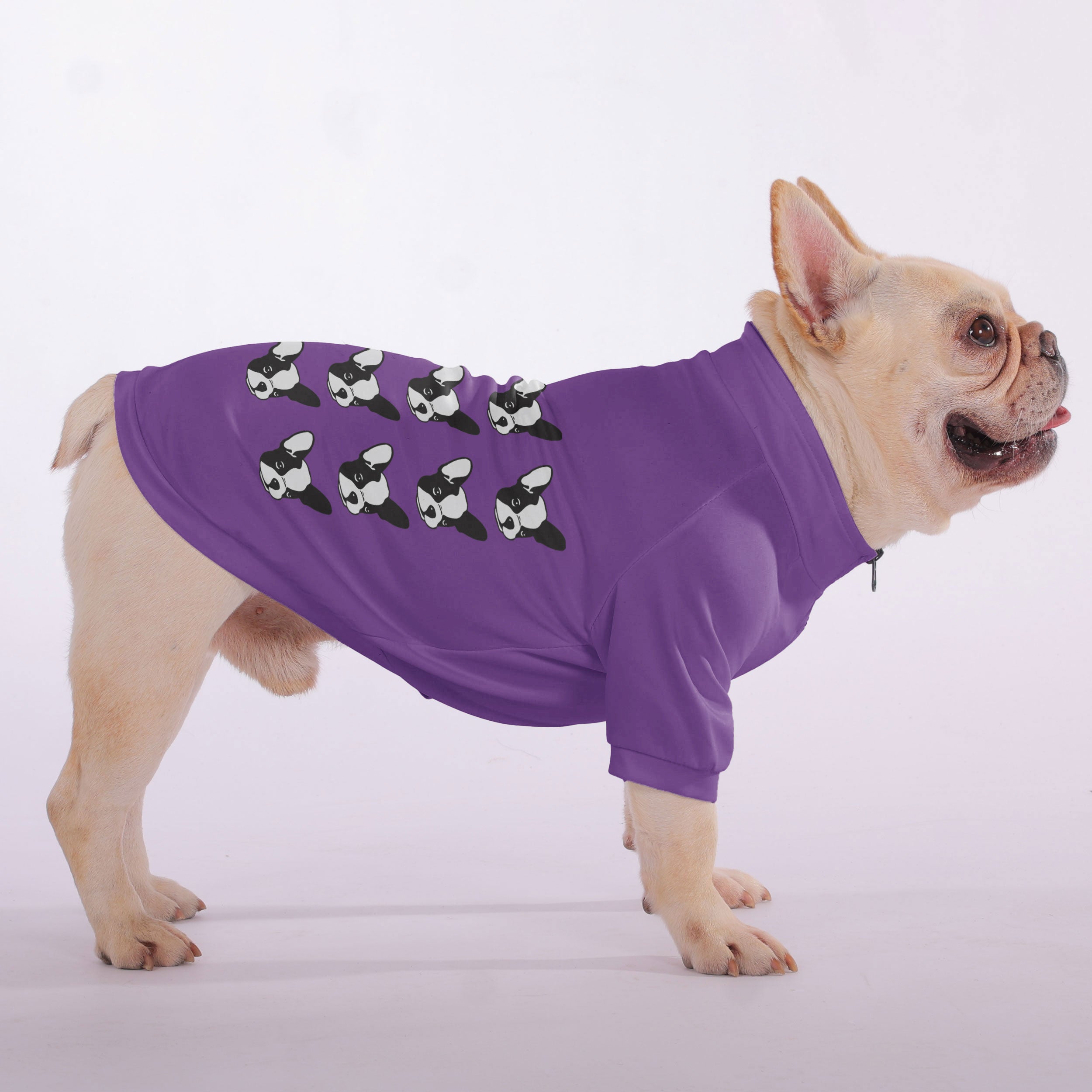 Prince French Bulldog Dog Hoodie for Outdoor Adventures-fadou