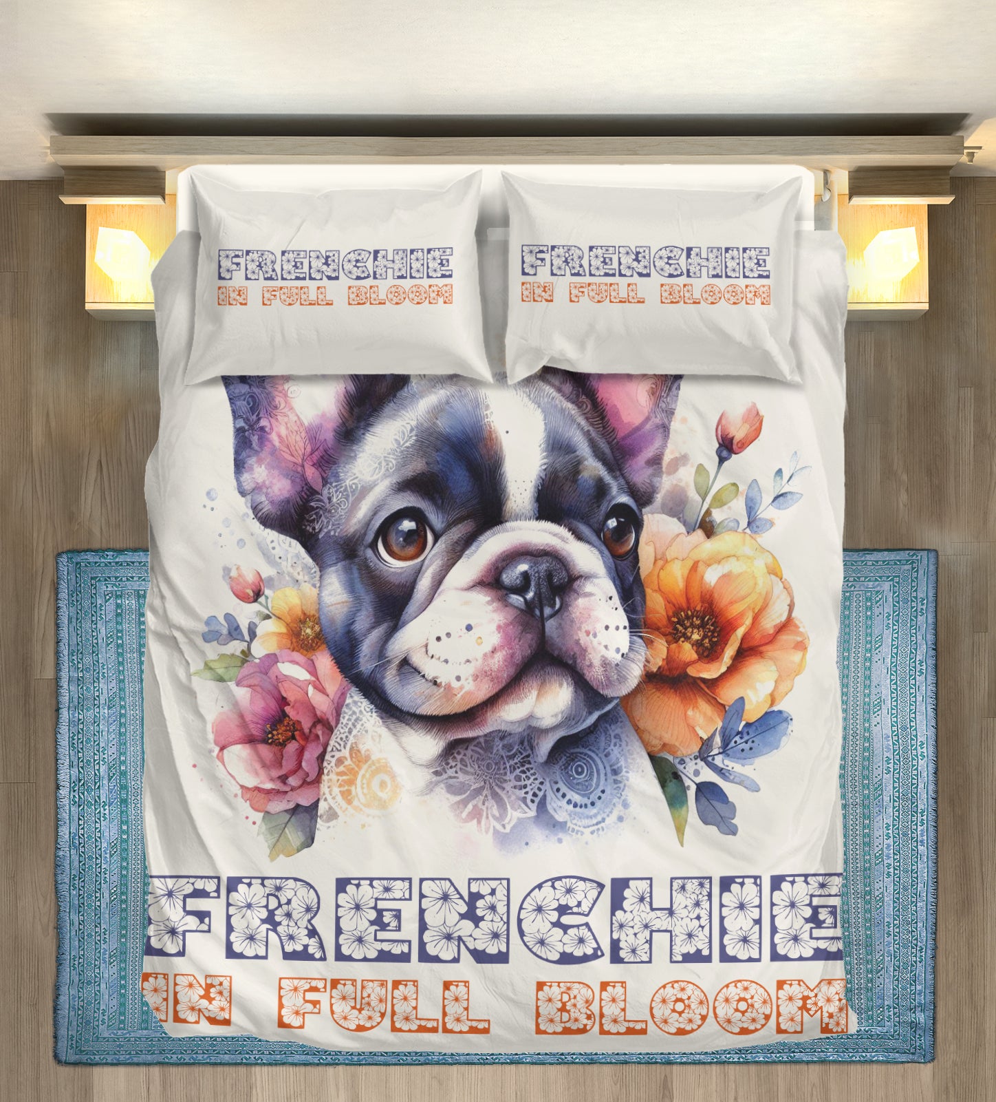 Ruby French Bulldog Bedding Collection for Bulldog Owners-fadou