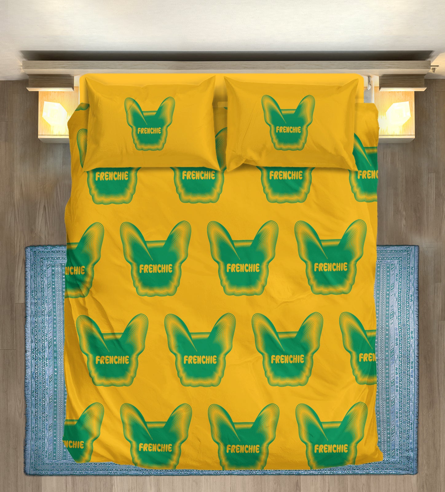 Belle French Bulldog Sheet Set for Frenchie Enthusiasts-fadou
