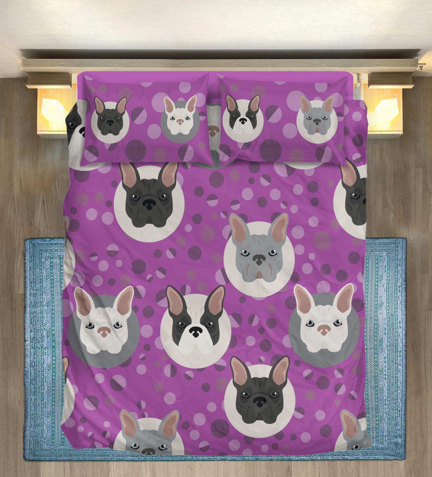 Henri French Bulldog Sheet Set for Frenchie Enthusiasts-fadou