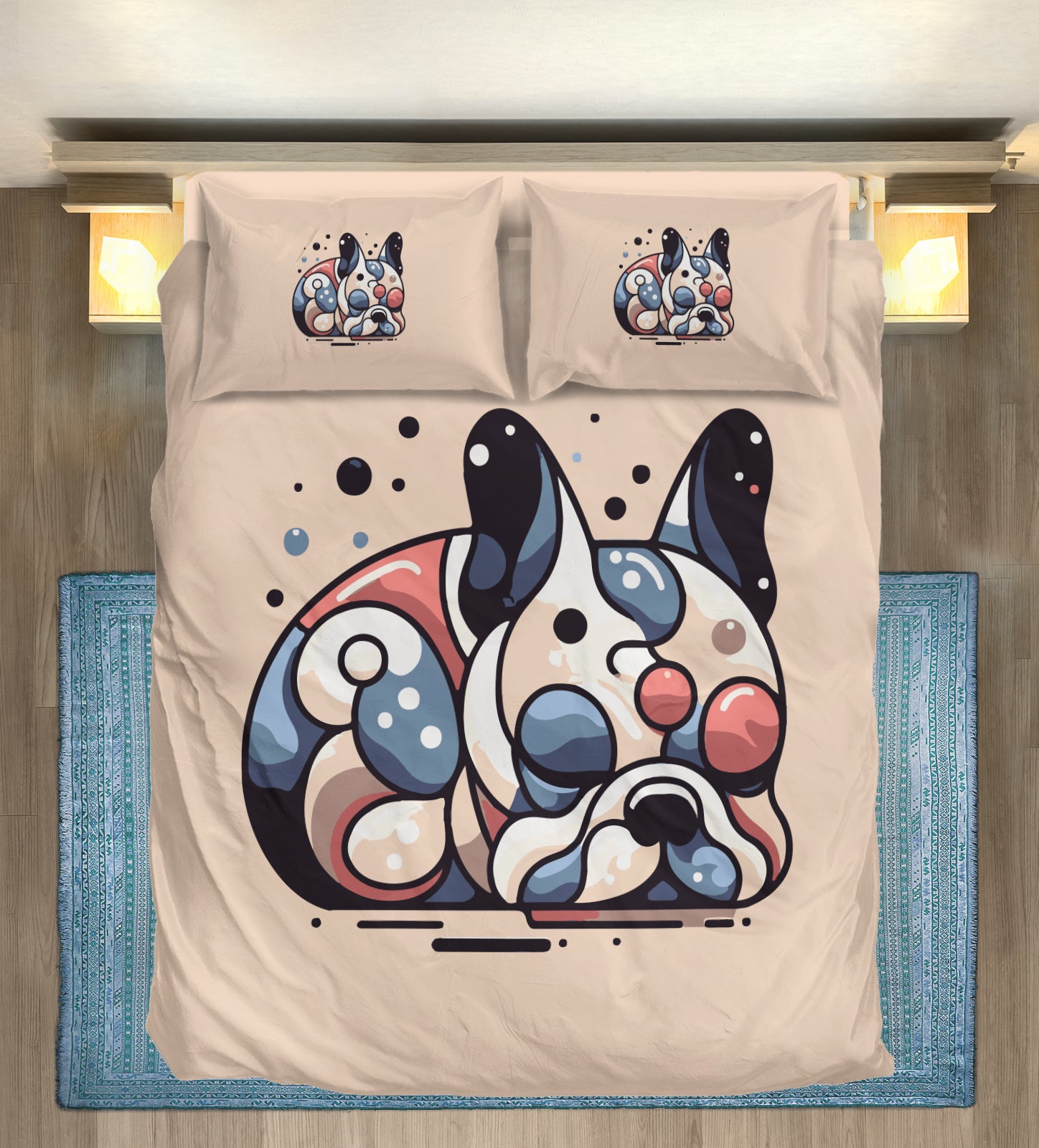 Claud French Bulldog Bedding Collection for Frenchie Fans-fadou