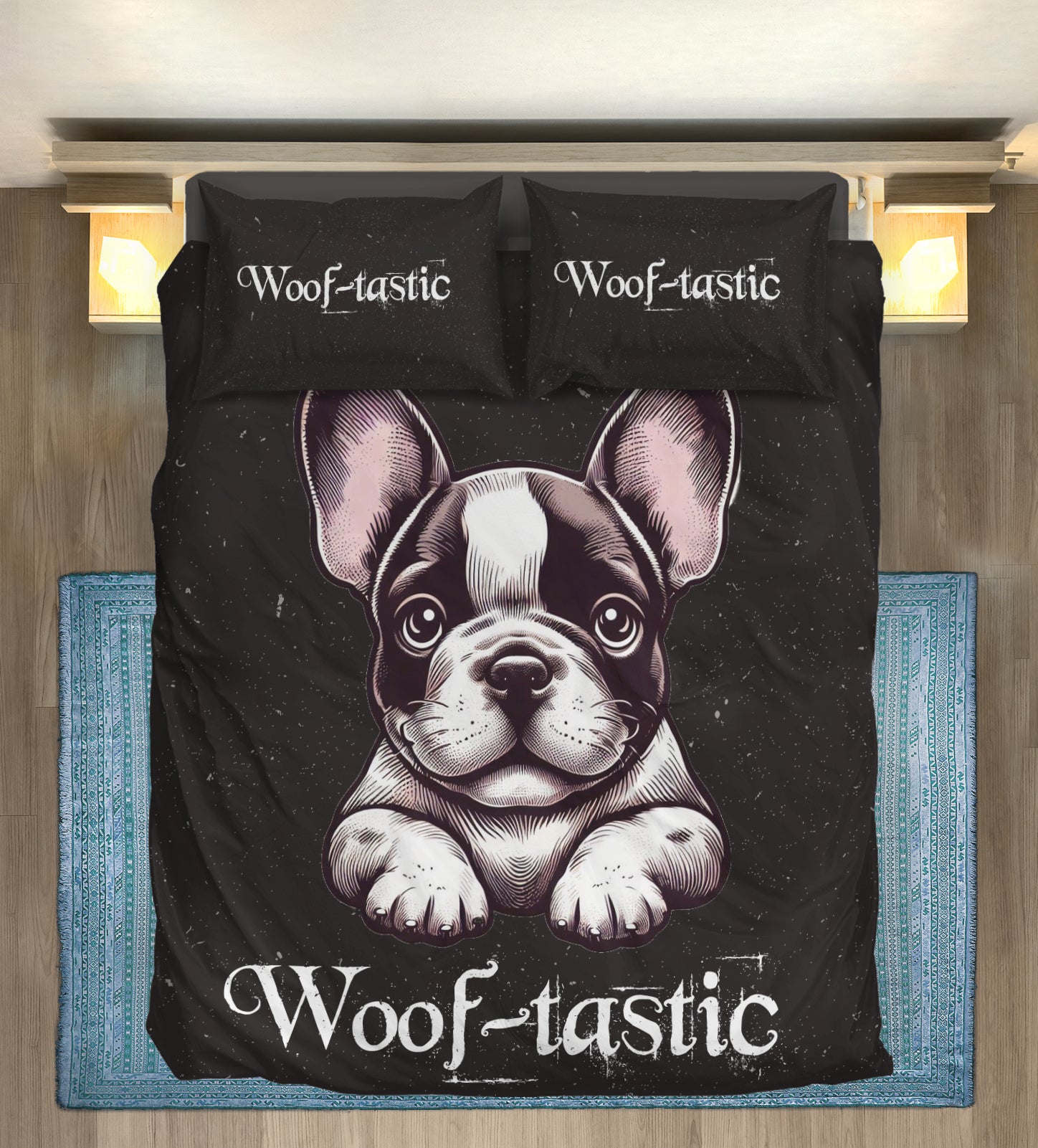 Emil French Bulldog Bedding Collection for Dog Park Days-fadou