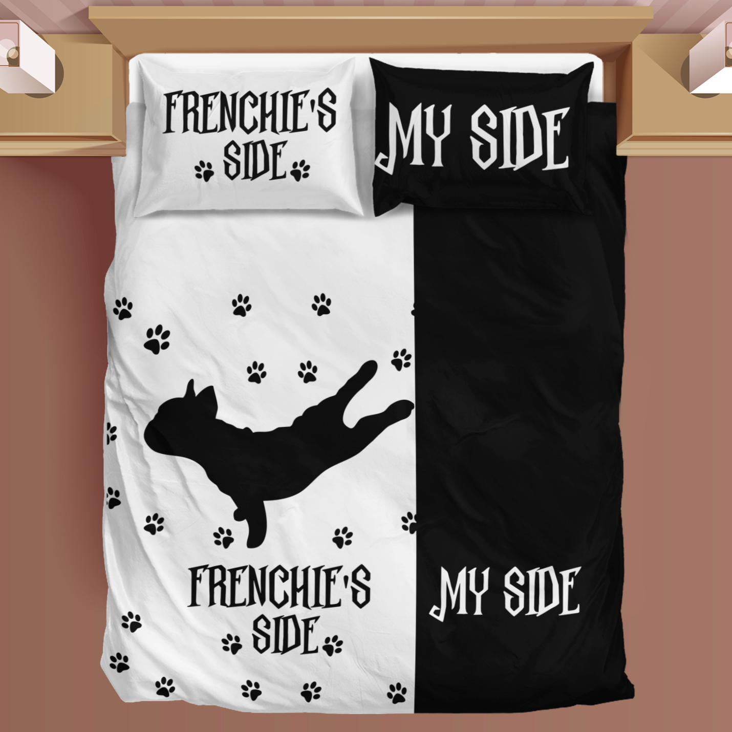 Frenchie's Side - Bedding Set for Travel Comfort and Safety-fadou
