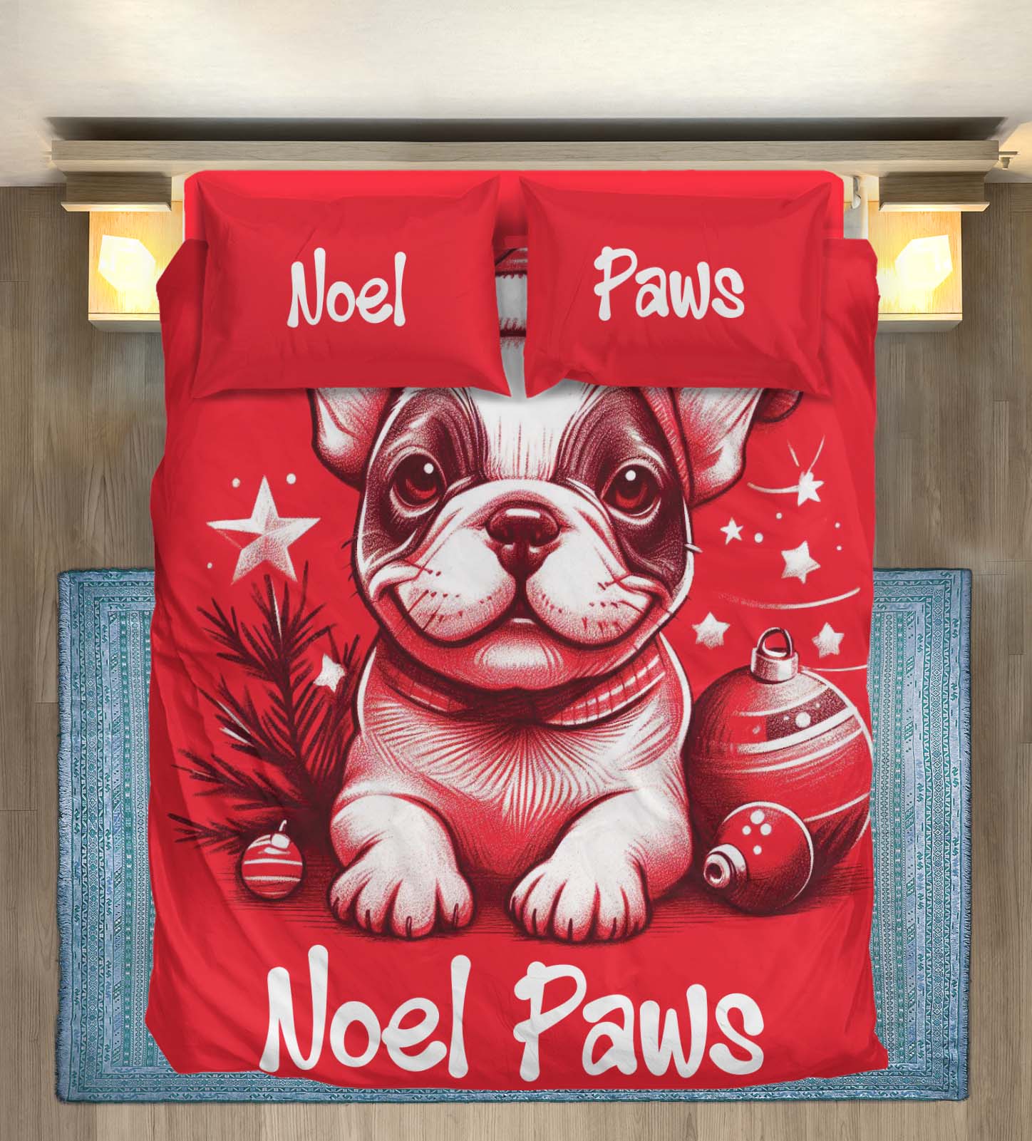 Jaq French Bulldog Bed Linen Set for Frenchie Enthusiasts-fadou