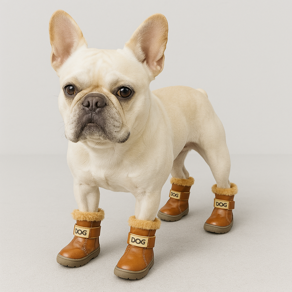 FurStride Warm French Bulldog Shoes – Soft for Dog Lovers and Owners-fadou