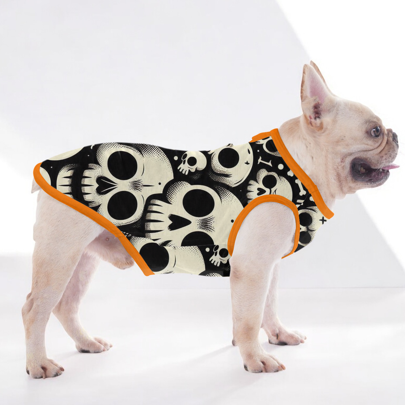 The Skull - Shirt for Frenchies - Frenchie Shop Original for Pet Parents-fadou