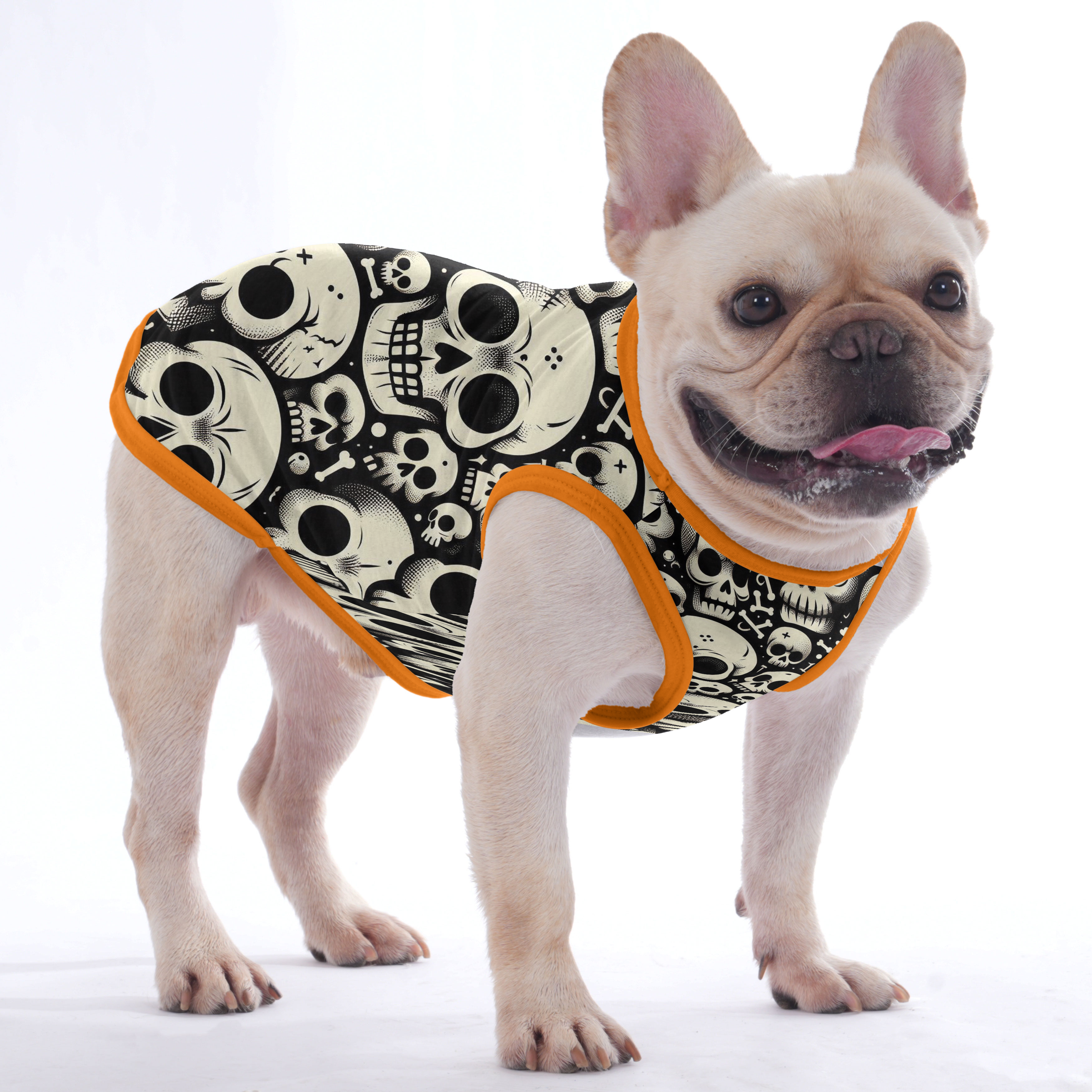 The Skull - Shirt for Frenchies - Frenchie Shop Original for Pet Parents-fadou