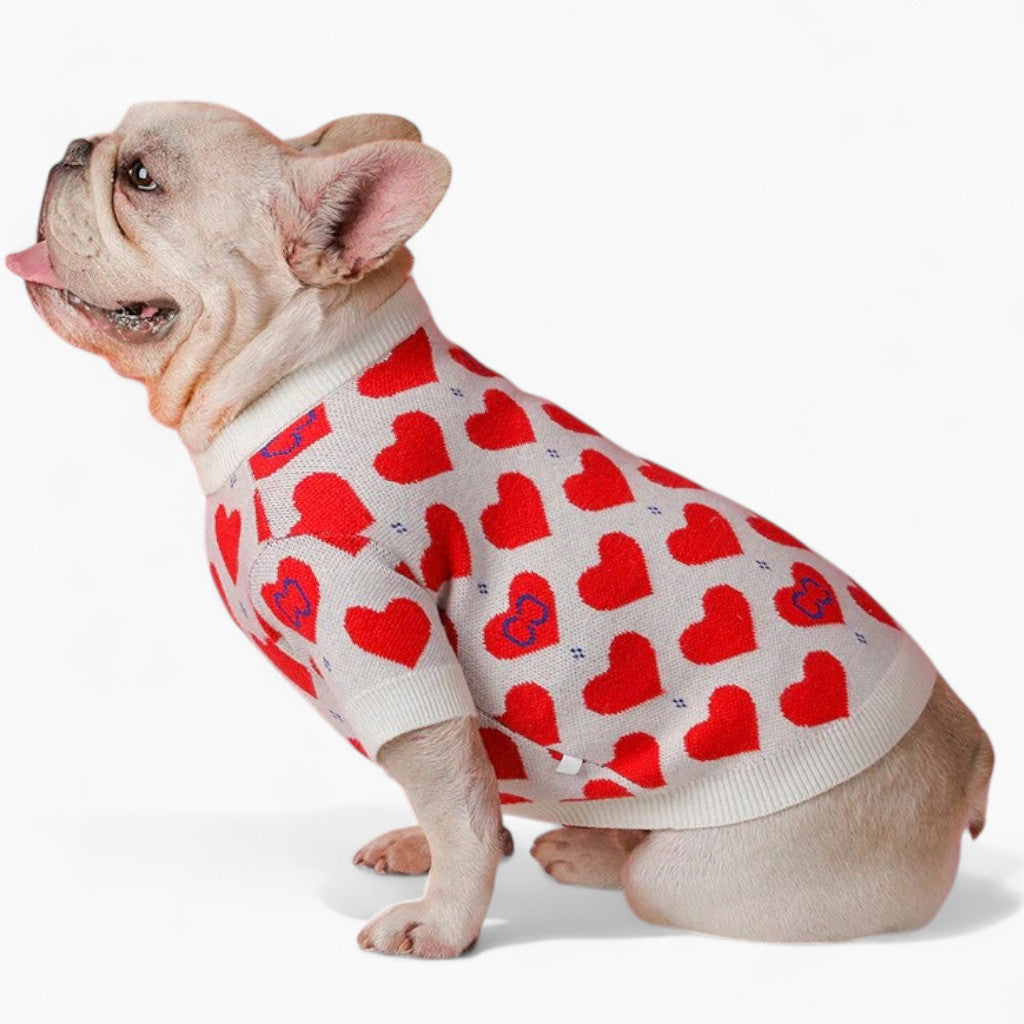 French Bulldog Winter Warm Knitwear for Flat-Face Breeds-fadou