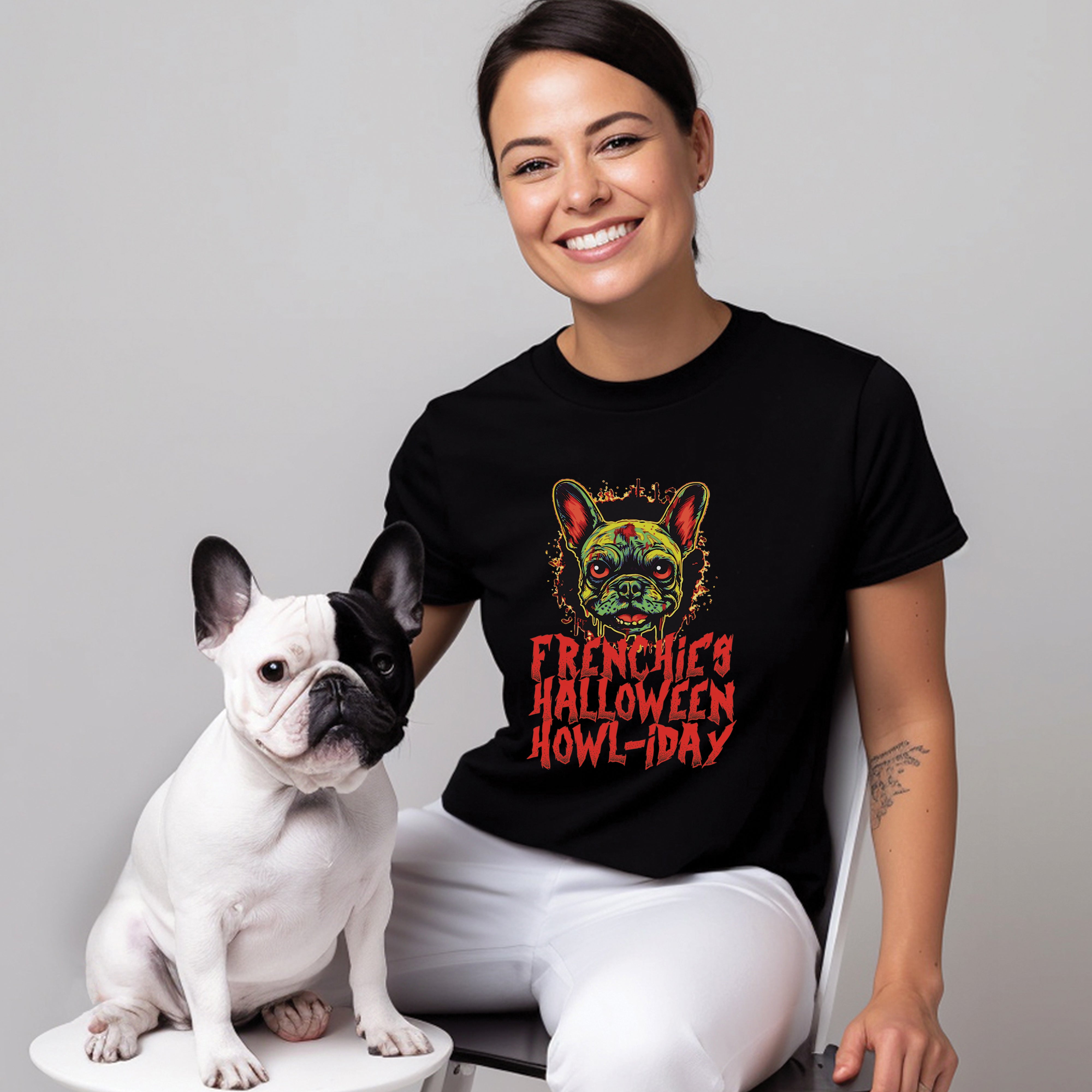 Frenchie Zombie - Unisex T-Shirt for Frenchie Enthusiasts-fadou