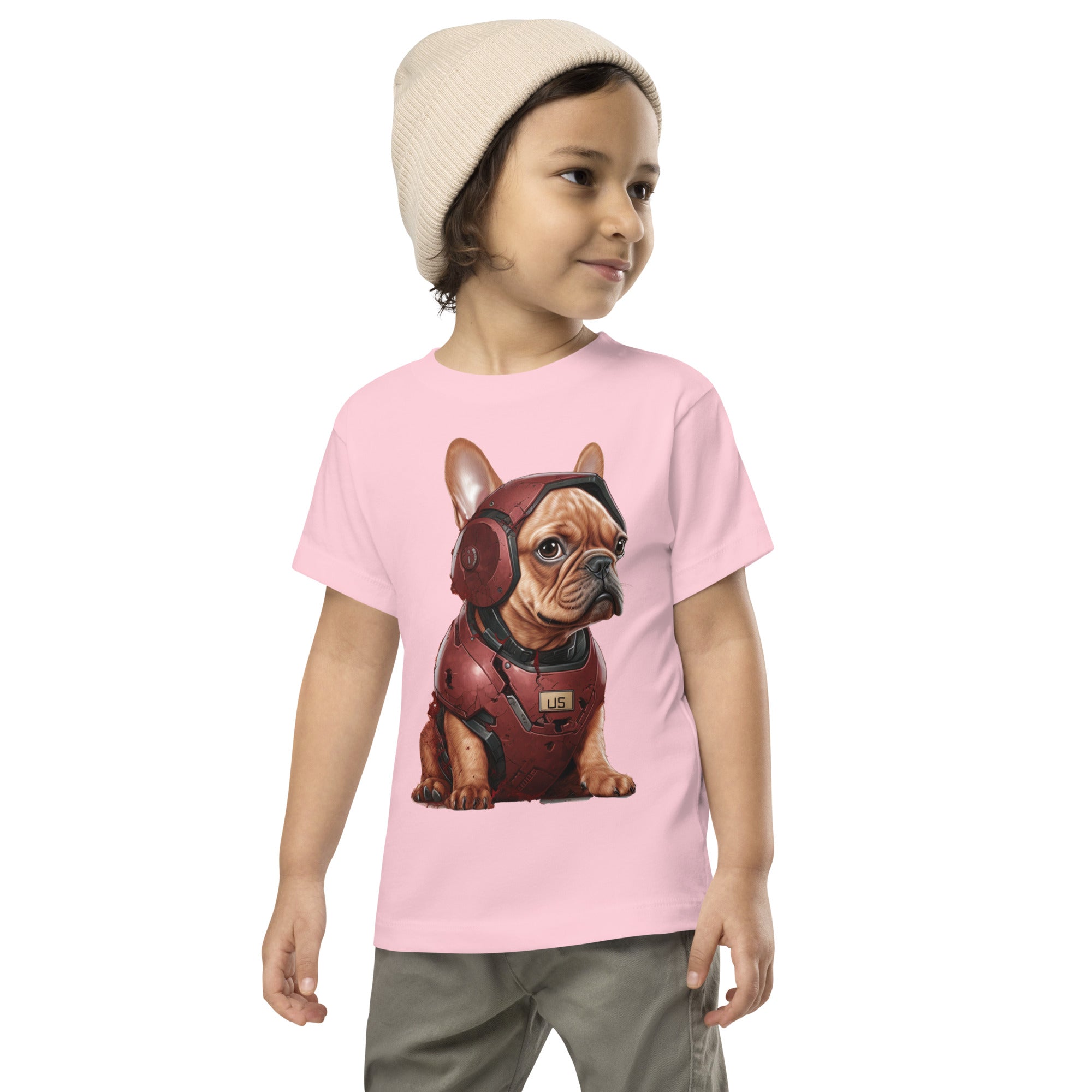 Kid's Frenchie T-Shirt - Tech-Savvy Canine Apparel for Dog Lovers-fadou