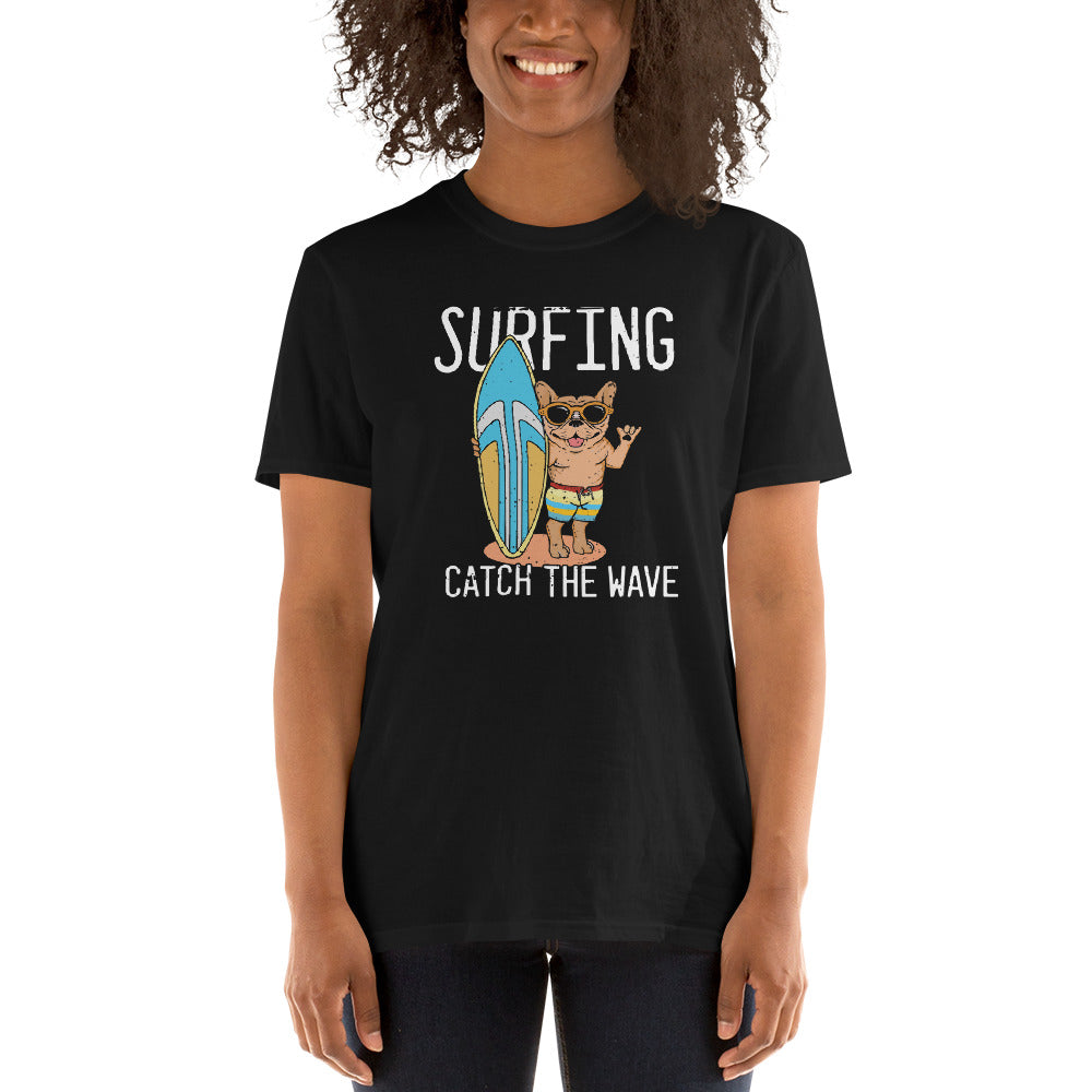 Catch French Bulldog Dog Lover Tee for Frenchie Enthusiasts-fadou